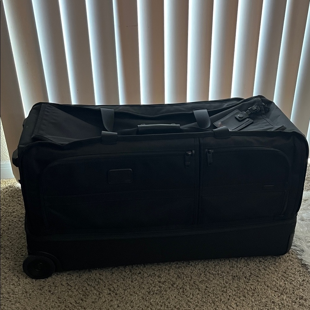 Tumi Charcoal Duffel Bag with Wheels